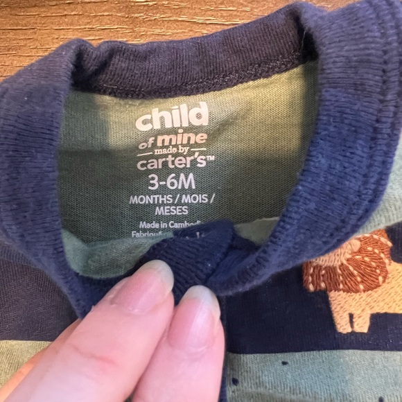 Dinosaur & Lion Snap Leg Romper, Child of Mine - Carter’s - Picture 6 of 6